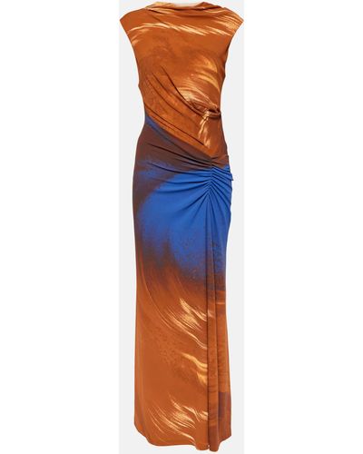 Jonathan Simkhai Acacia Printed Jersey Midi Dress - Blue