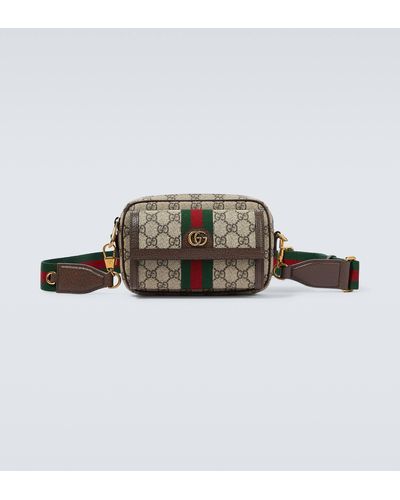 Gucci Ophidia Mini GG Supreme Canvas Bag - Brown