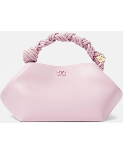 Ganni Bou Faux Leather Tote Bag - Pink