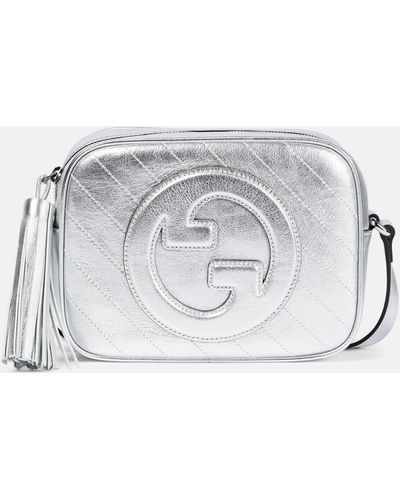 Gucci Blondie Small Leather Shoulder Bag - Metallic