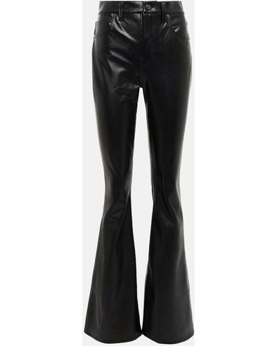 Veronica Beard Beverly Faux Leather Pants - Black