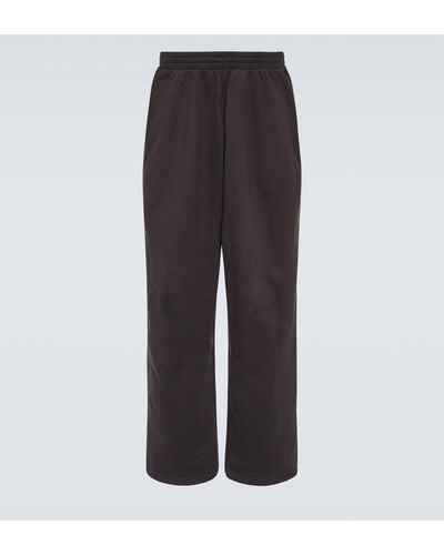 Balenciaga Baggy Cotton Fleece Sweatpants - Grey