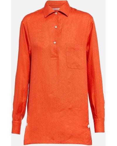 Loro Piana Flax Shirt - Orange