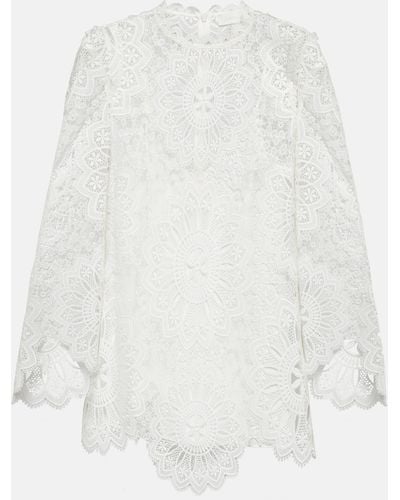 Zimmermann Guipure Lace Top - White