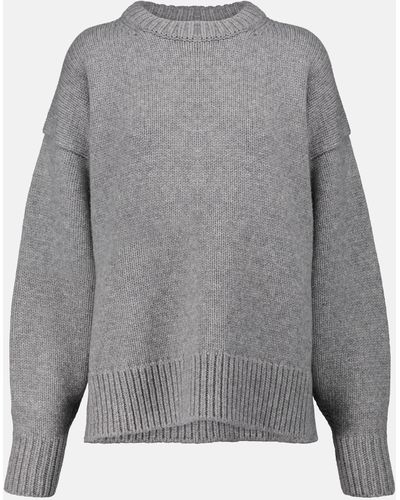 The Row Ophelia Wool And Cashmere Sweater - Grey