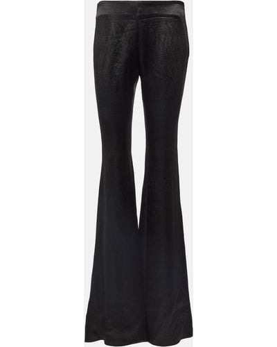 Ann Demeulemeester Low-rise Flared Pants - Black