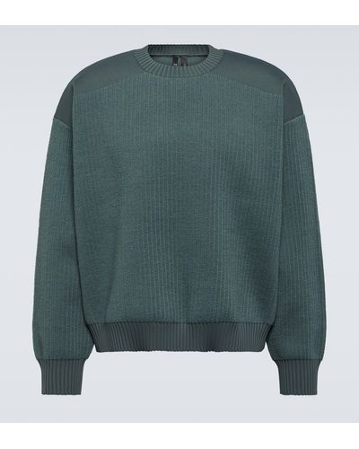 Y-3 Rib-knit Sweatshirt - Green