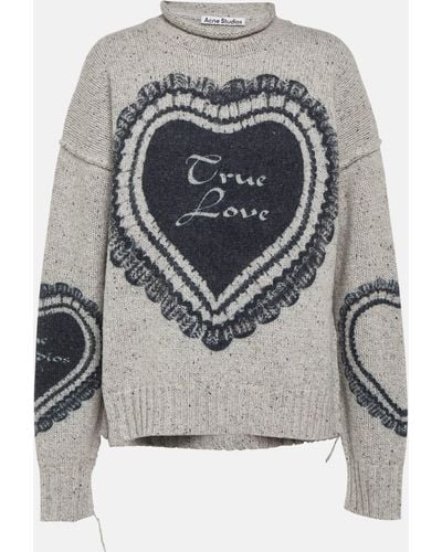 Acne Studios Wool Blend Sweater - Grey
