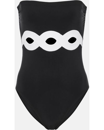 Karla Colletto Octavia Cutout Swimsuit - Black