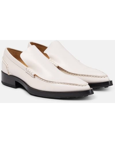 Jil Sander Leather Loafers - White