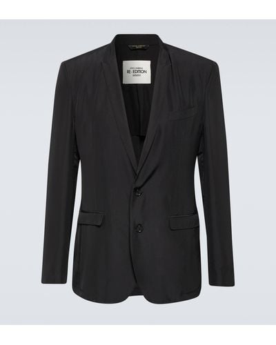 Dolce & Gabbana Re-edition Silk Blazer - Black