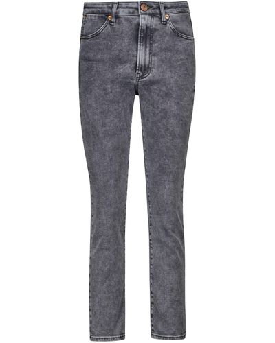 3x1 Channel Seam High-rise Skinny Jeans - Grey