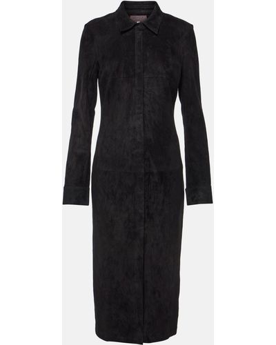 Stouls Becky Suede Coat - Black