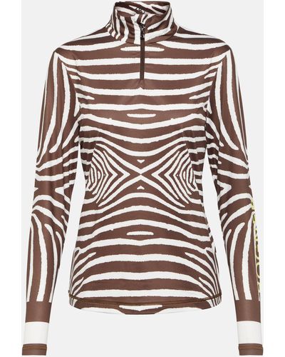 Bogner Beline Zebra-print Sweater - White