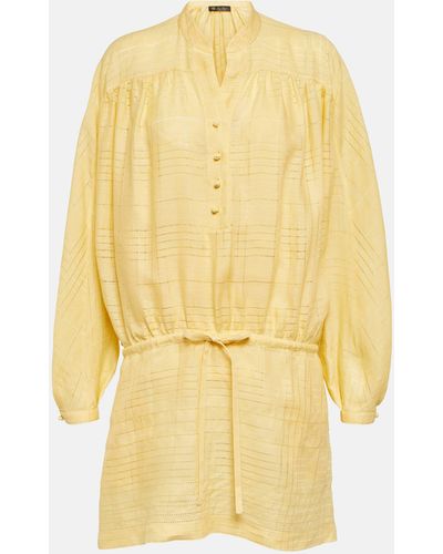 Loro Piana Cotton Minidress - Yellow