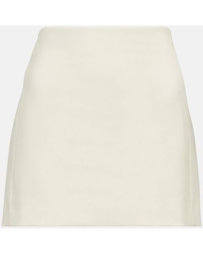 Wardrobe NYC Virgin Wool Miniskirt - White