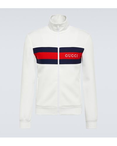 Gucci Web Stripe Technical Track Jacket - White