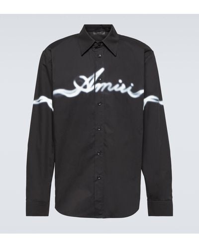 Amiri Smoke Cotton Shirt - Black