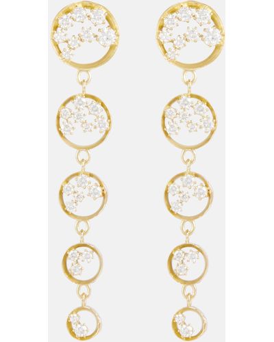 Jade Trau Margot 18kt Gold Drop Earrings With Diamonds - Metallic