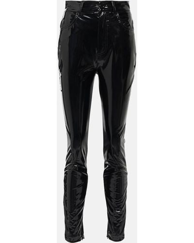 Dolce & Gabbana High-rise Jersey Slim Pants - Black