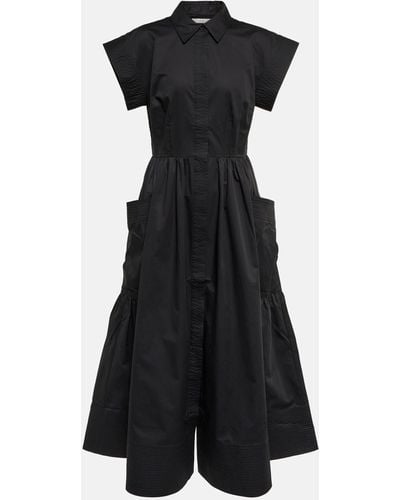 Co. Essentials Poplin Midi Dress - Black