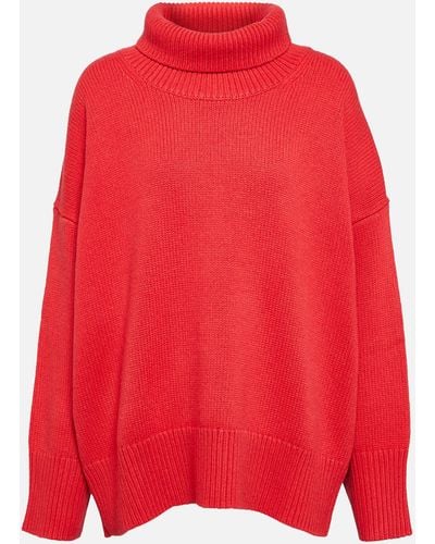 Chloé Cashmere Turtleneck Sweater - Red