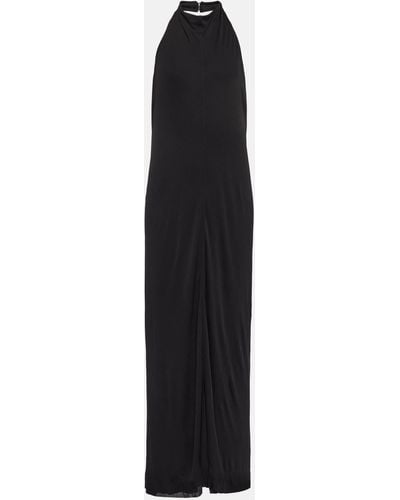 The Row Brynlee Halterneck Maxi Dress - Black