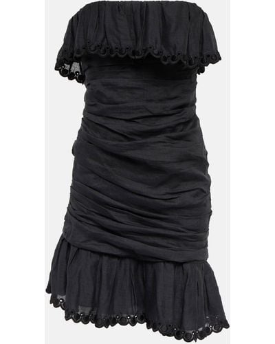 Isabel Marant Oxani Ruched Minidress - Black