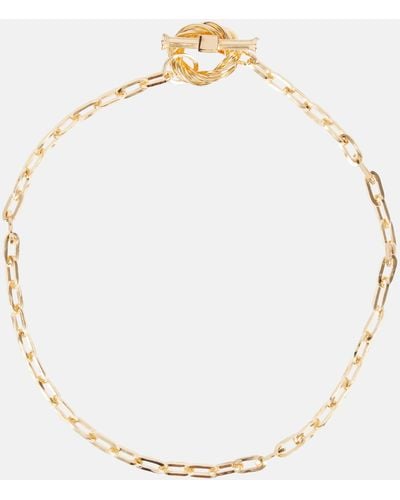 Bottega Veneta Gold-plated Chain Necklace - Metallic