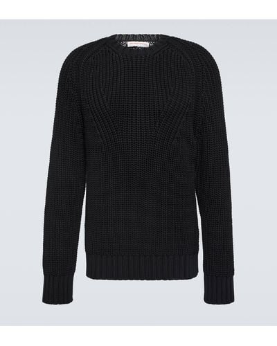 Orlebar Brown Lips Cotton-blend Sweater - Black