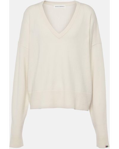 Extreme Cashmere Clash Cashmere-blend Sweater - White