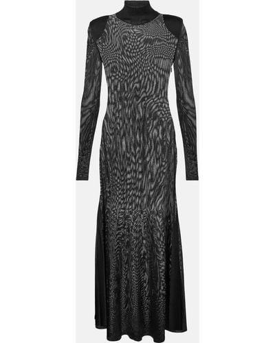 Tom Ford High-neck Jersey Maxi Dress - Black
