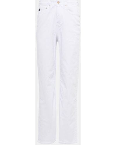 AG Jeans High-rise Wide Jeans - White