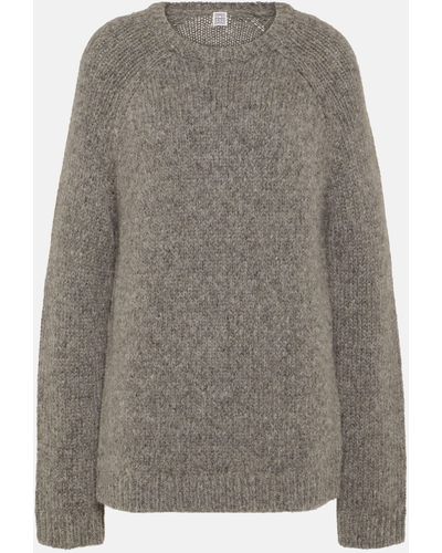 Totême Llama Wool-blend Sweater - Grey
