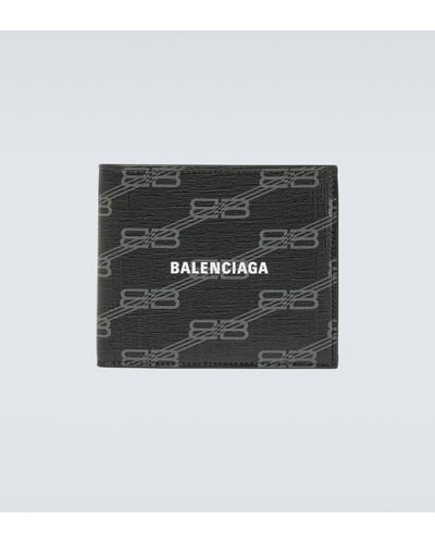 Balenciaga Bb Leather Wallet - Black