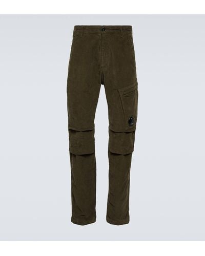 C.P. Company Corduroy Straight Pants - Green