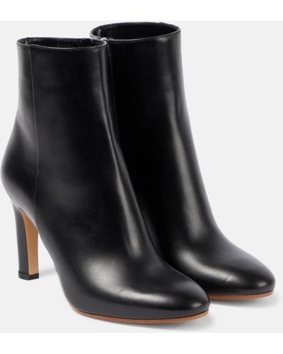 Gabriela Hearst Lila Leather Ankle Boots - Black