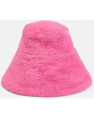 Ruslan Baginskiy Faux Fur Bucket Hat - Pink