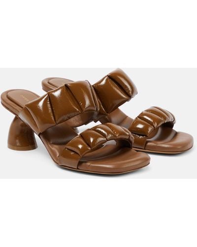 Dries Van Noten Virgo 65 Leather Sandals - Brown