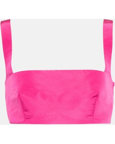 Valentino Silk Bralette - Pink