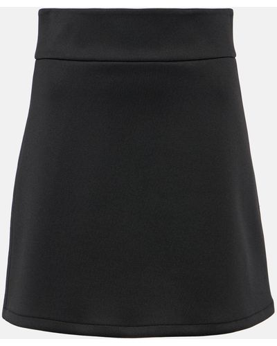 Max Mara Varna A-line Neoprene Miniskirt - Black