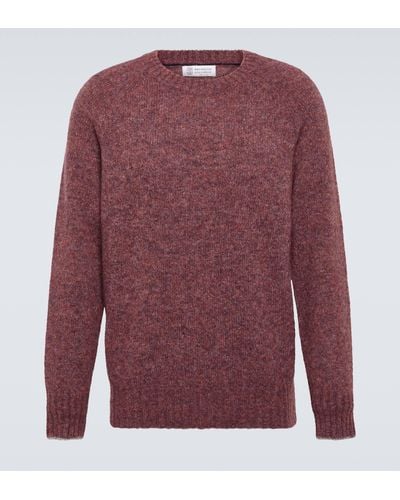 Brunello Cucinelli Crewneck Sweater - Red