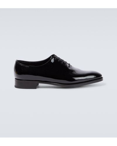John Lobb Marldon Leather Oxford Shoes - Black