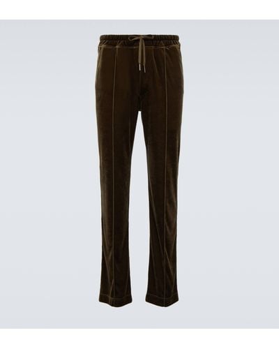 Tom Ford Velour Sweatpants - Brown