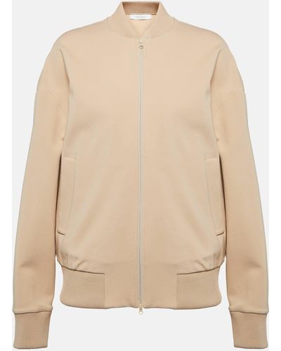 Max Mara Leisure Wainer Bomber Jacket - Natural