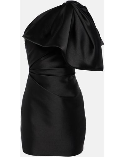 Solace London Marcela Satin Minidress - Black