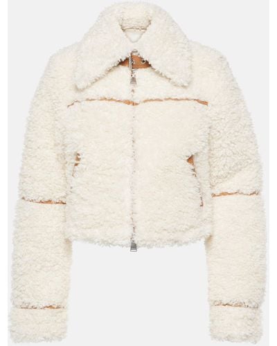 Jonathan Simkhai Triana Panelled Faux Fur Jacket - Natural