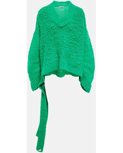 The Attico Ruth Alpaca-blend Sweater - Green