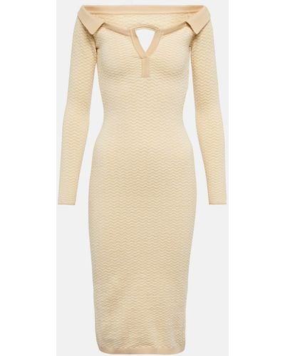 Jacquemus La Robe Pampero Cotton-blend Midi Dress - Natural