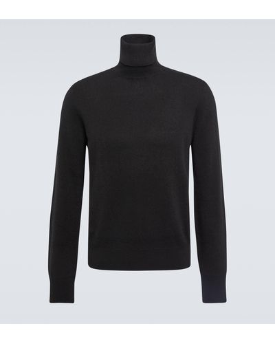 The Row Starnes Cashmere Turtleneck Sweater - Black